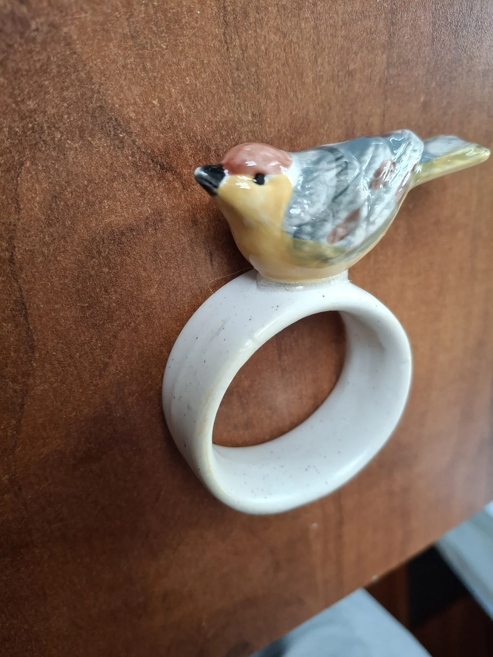 Ceramic Bird Napkin Ring